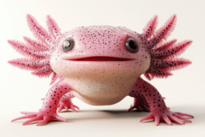 Axolotl Amfibi Meksiko yang Tersenyum dan Abadi